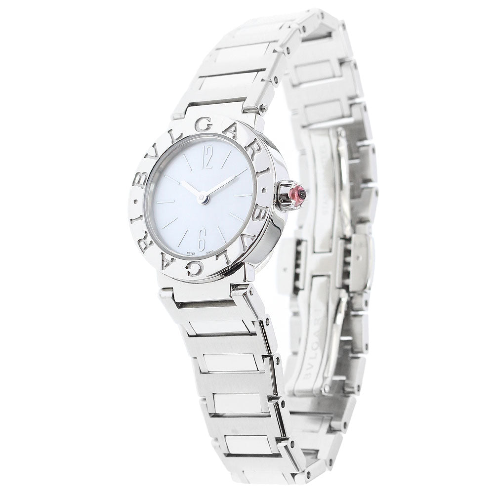 BVLGARI BVLGARIBVLGARI BB23S 12P diamond White shell Dial Quartz Ladies Watch_896677