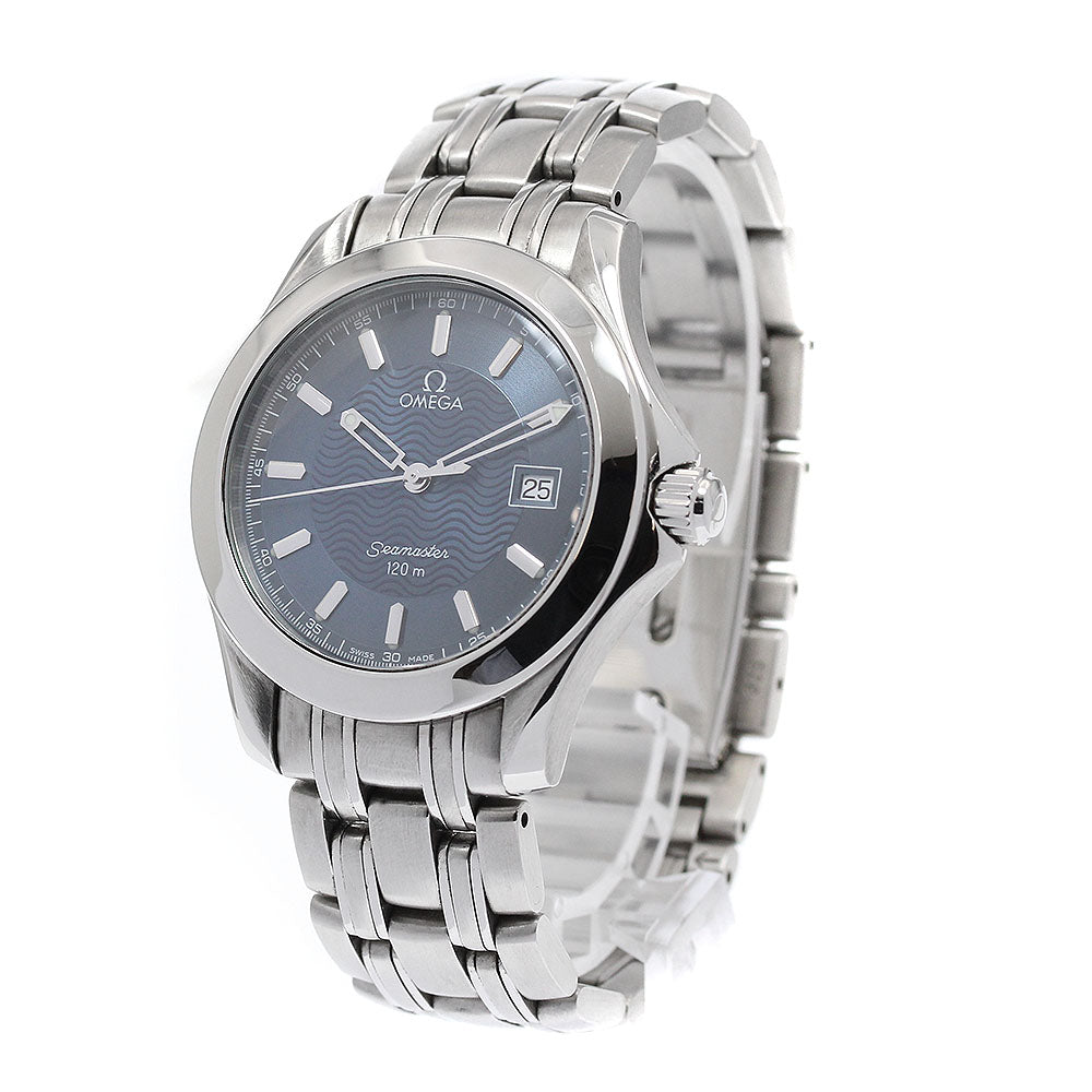 OMEGA Seamaster120 2511.81 Date Navy Dial Quartz Men's Watch_896691