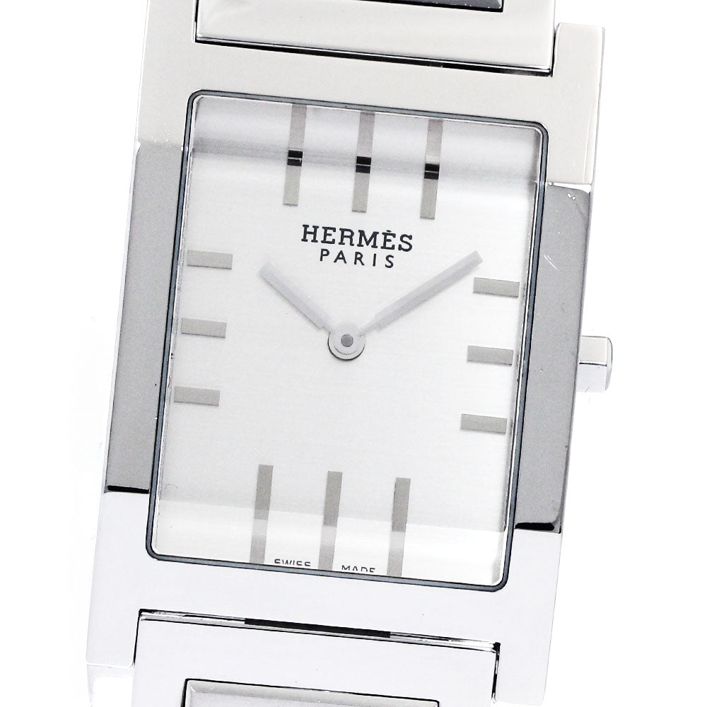 HERMES tandem TA1.710 Silver Dial Quartz Men's Watch_896728
