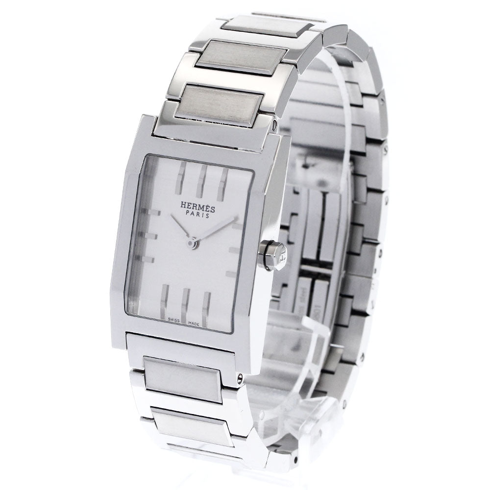 HERMES tandem TA1.710 Silver Dial Quartz Men's Watch_896728