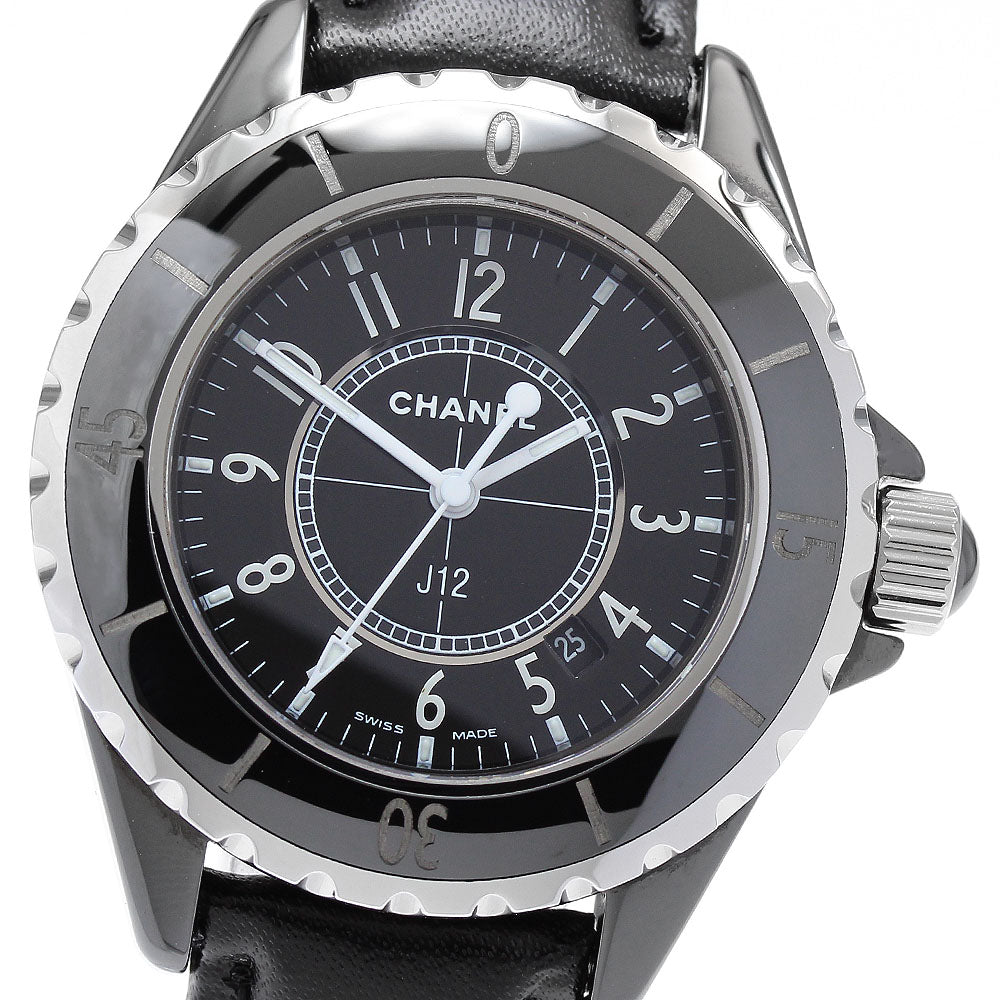 CHANEL J12 H0682 Black Ceramic 33MM black Dial Quartz Ladies Watch_896756