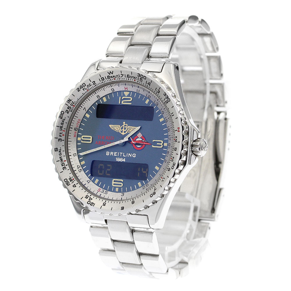 BREITLING Chrono space A56012 blue Dial Quartz Men's Watch_896762