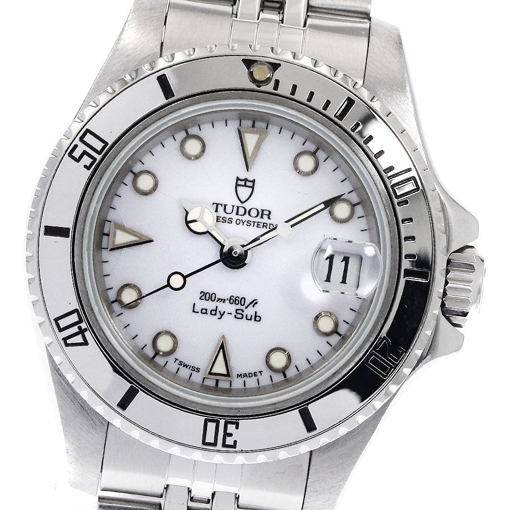 TUDOR Princess Oyster Date Lady Sub 96090 Date cal.2671 white Dial Aut ...