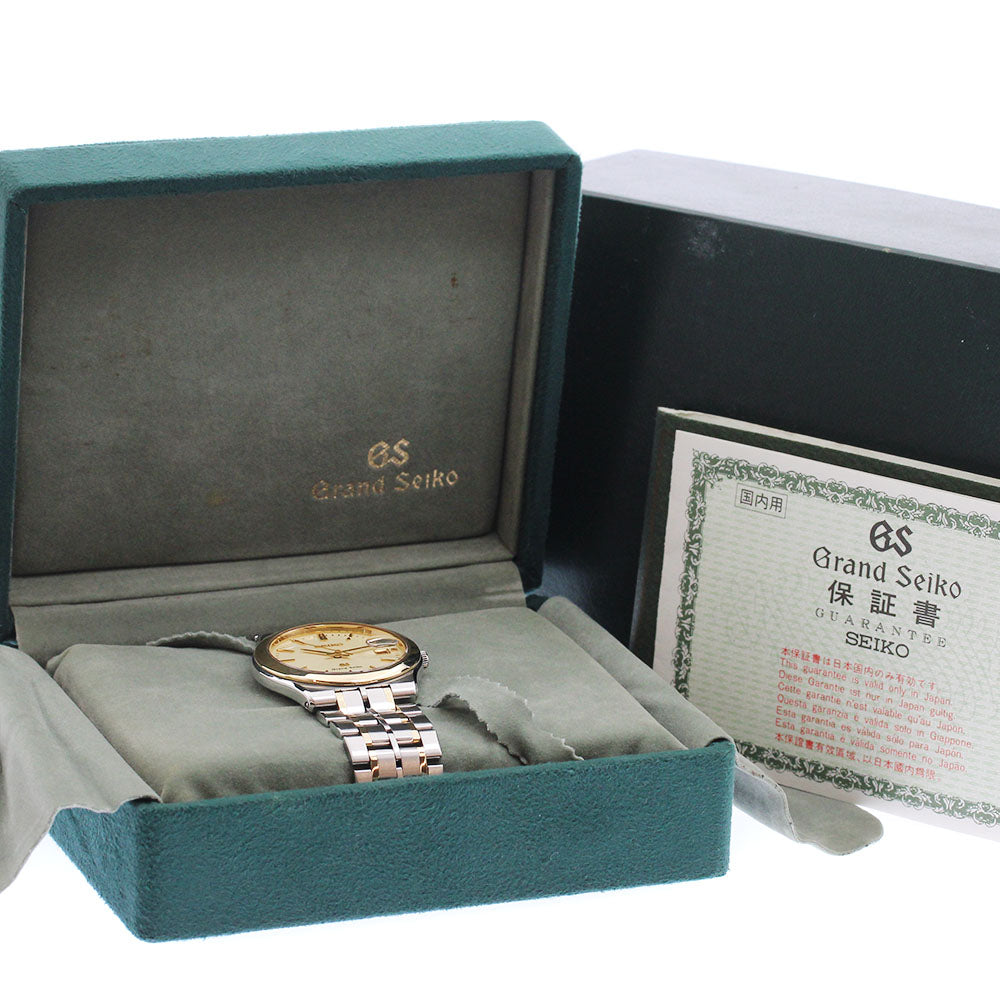 SEIKO Grand Seiko SBGG008/8N65-9010 Date gold Dial Quartz Men's Watch_896790