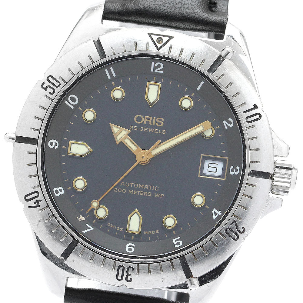 ORIS Classic sports diver 7401 Date Navy Dial Automatic Men's Watch_896804