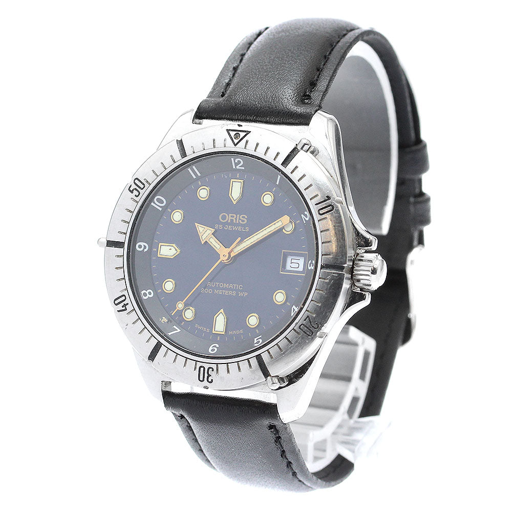 ORIS Classic sports diver 7401 Date Navy Dial Automatic Men's Watch_896804