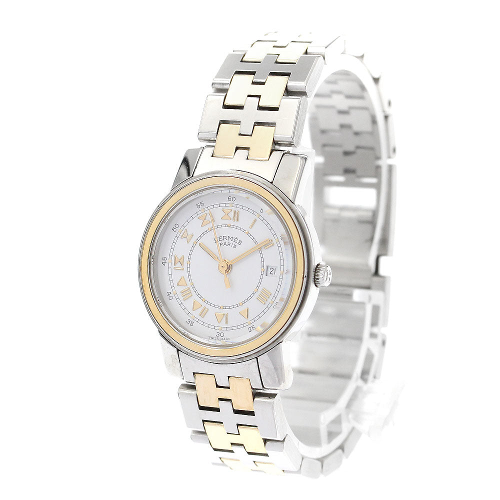 HERMES Carrick Date white Dial Quartz Ladies Watch_896823