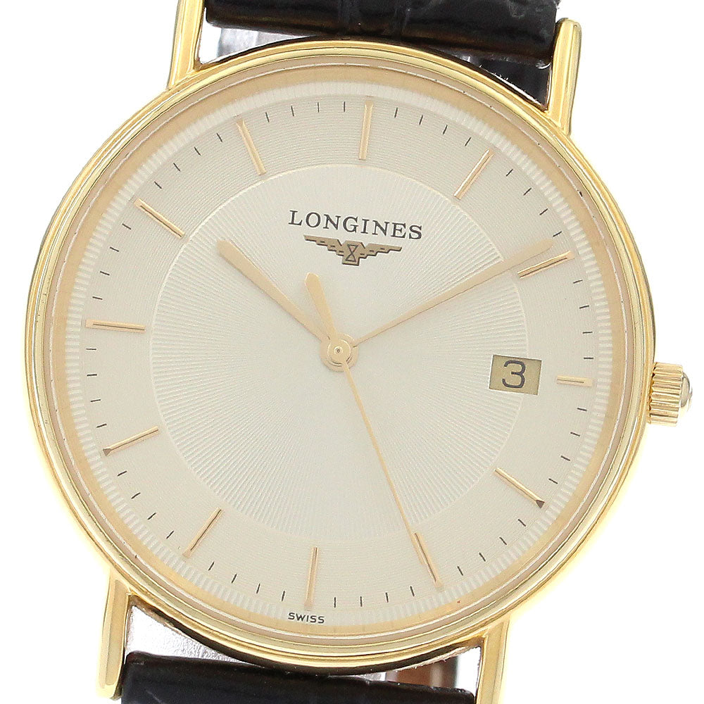 LONGINES Ground Classic L4.720.2 Date gold Dial Quartz Men's Watch_896828