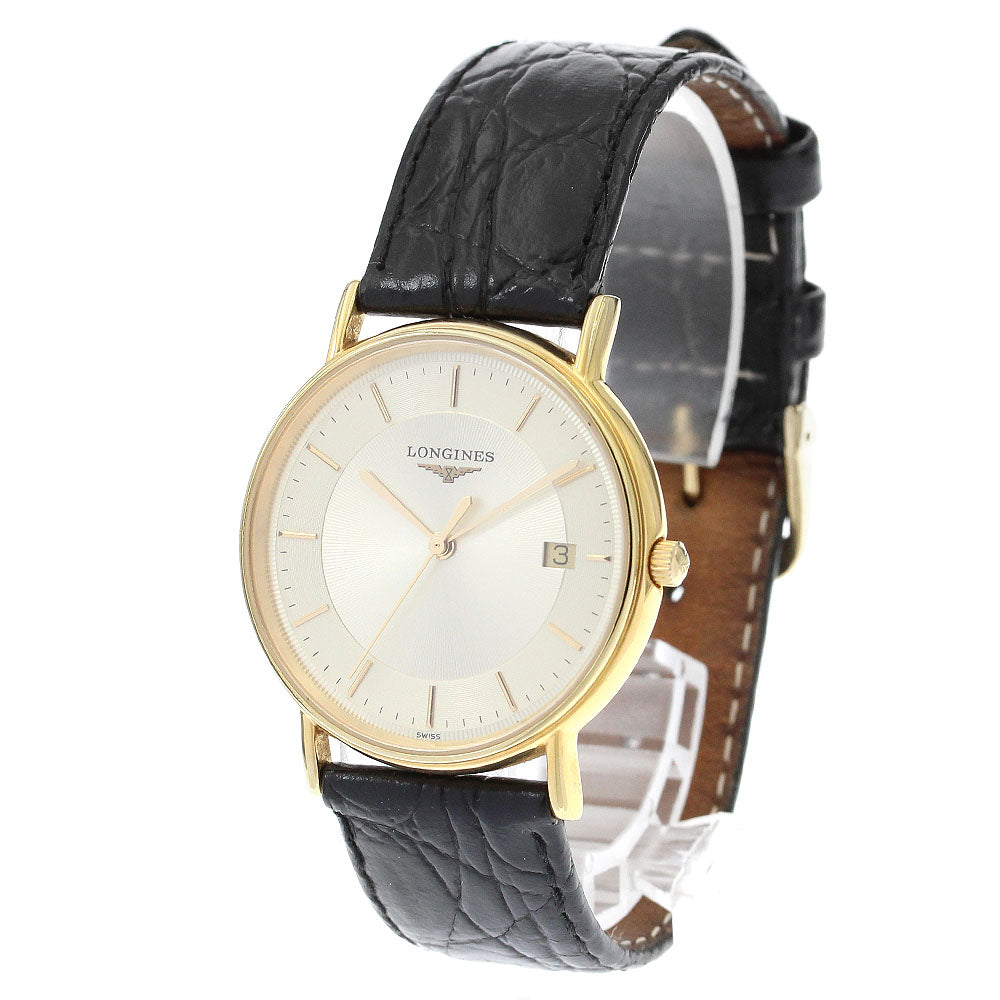 LONGINES Ground Classic L4.720.2 Date gold Dial Quartz Men's Watch_896828