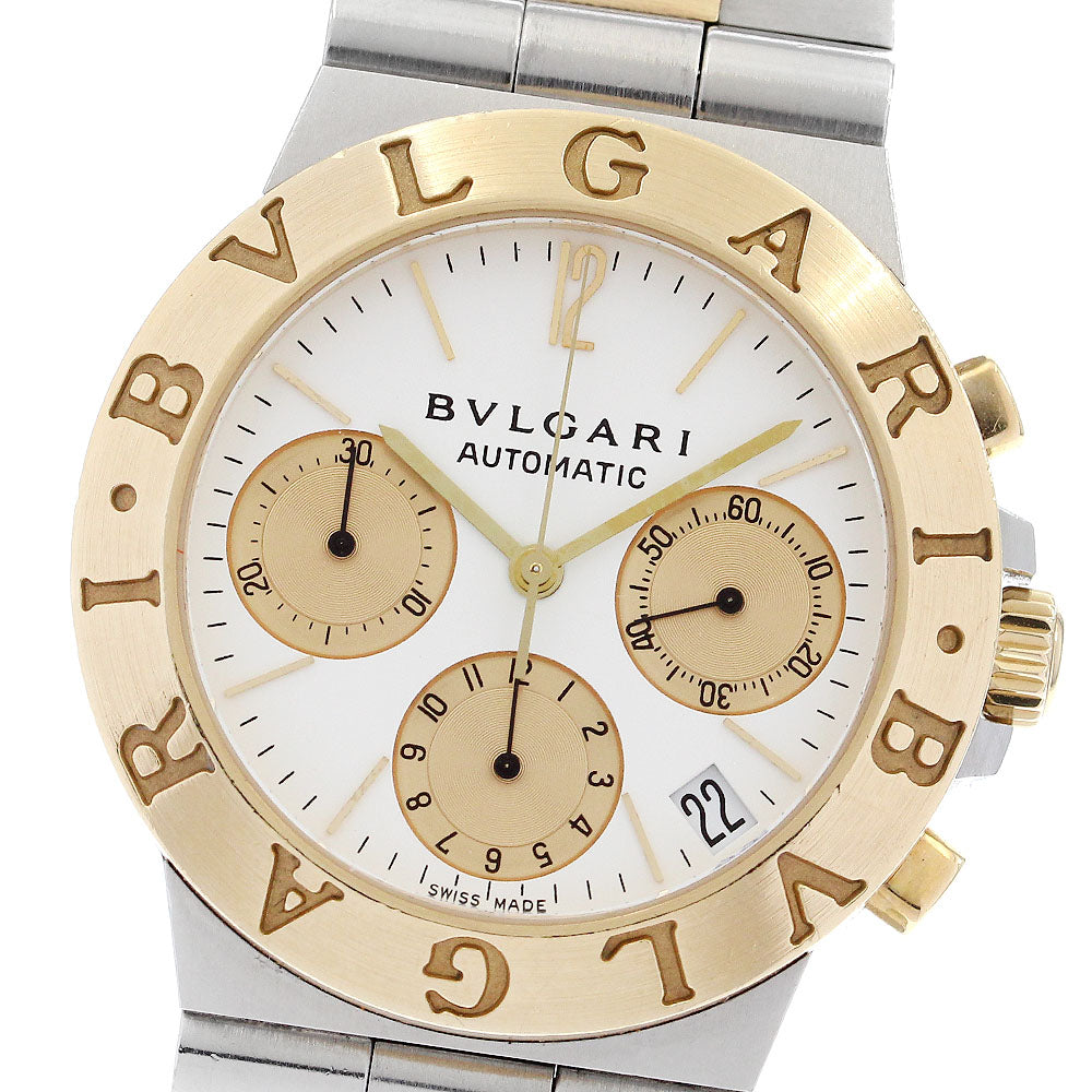 BVLGARI Diagono Sports CH35SG YG2 tone chronograph Automatic Men's_896836