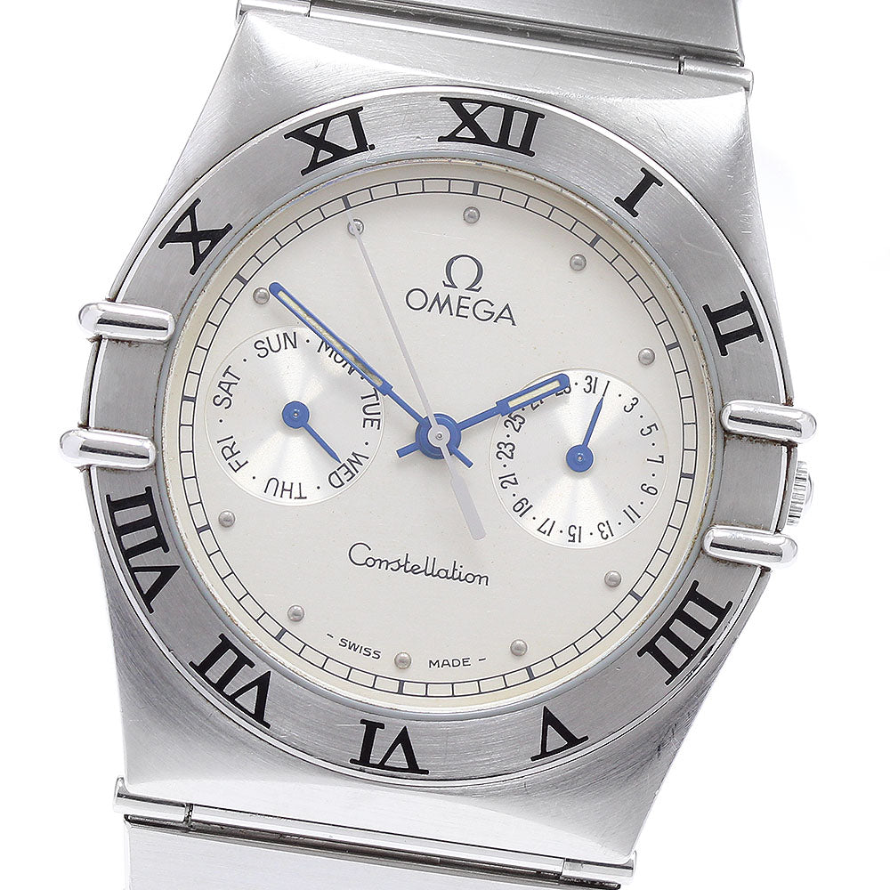 OMEGA Constellation Day date Silver Dial Quartz Men's Watch_896838
