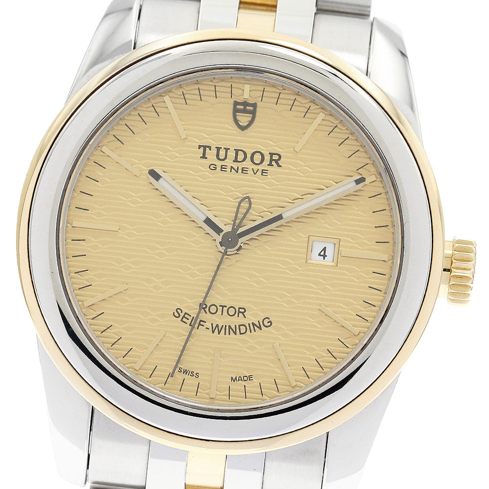 TUDOR Glamor date 53003 YG2 tone gold Dial Automatic Ladies Watch_896848