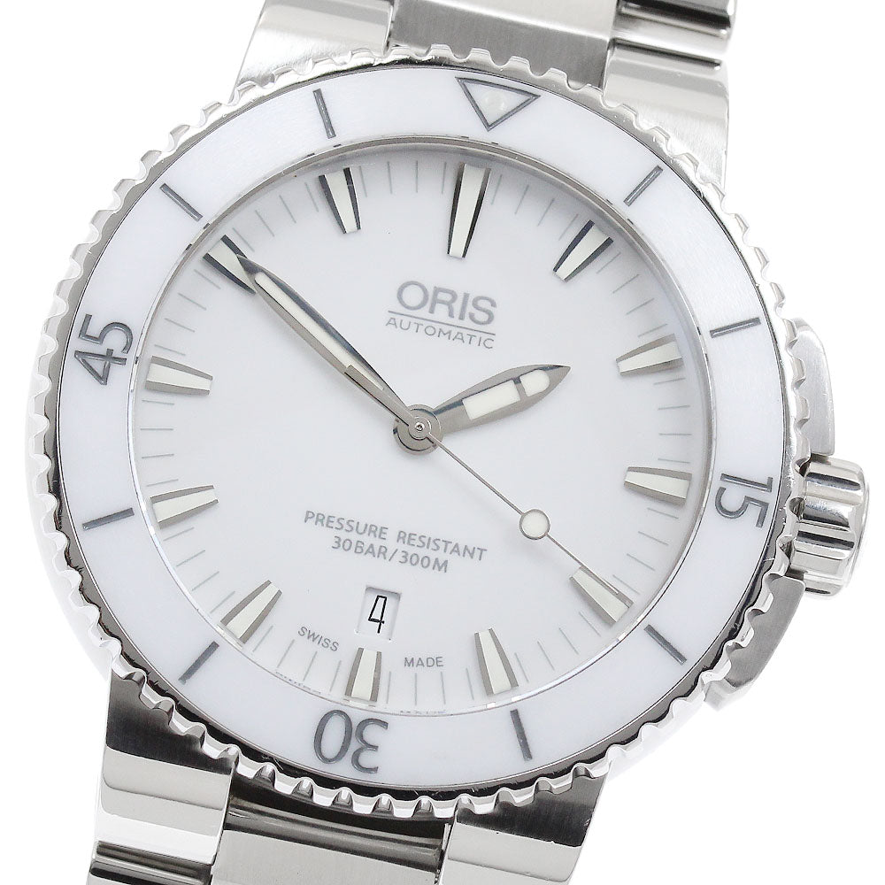 ORIS Aquis 7653 Date white Dial Automatic Men's Watch_896850