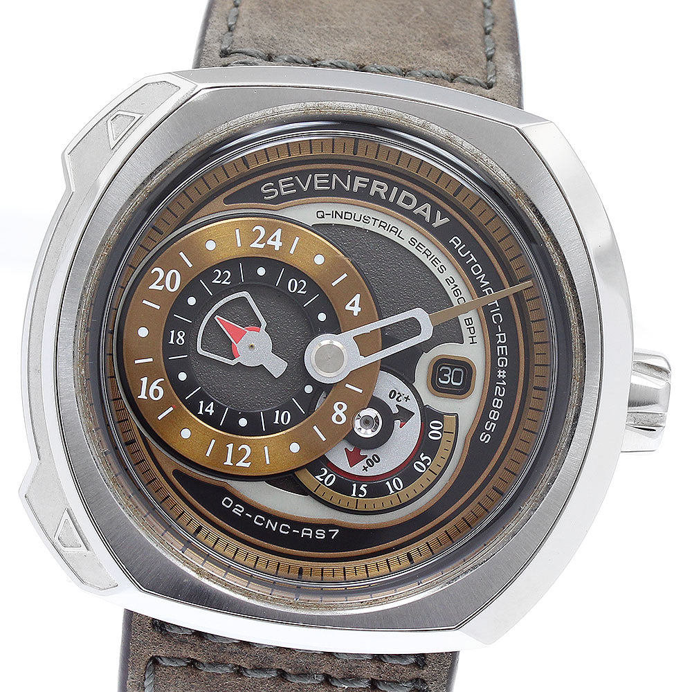 SEVENFRIDAY SF-Q2/01-B190 Date Grey/Bronze Dial Automatic Men's Watch_896853