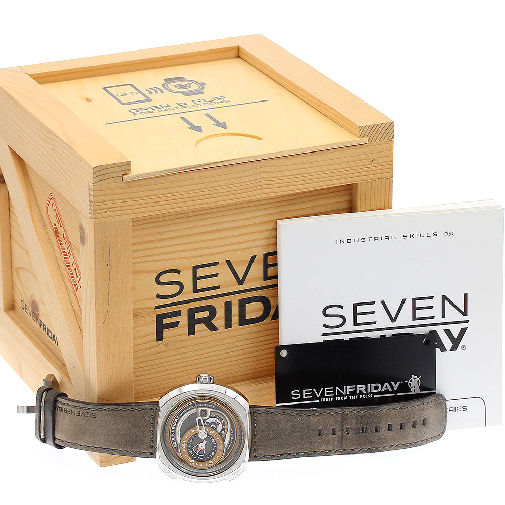 SEVENFRIDAY SF-Q2/01-B190 Date Grey/Bronze Dial Automatic Men's Watch_896853
