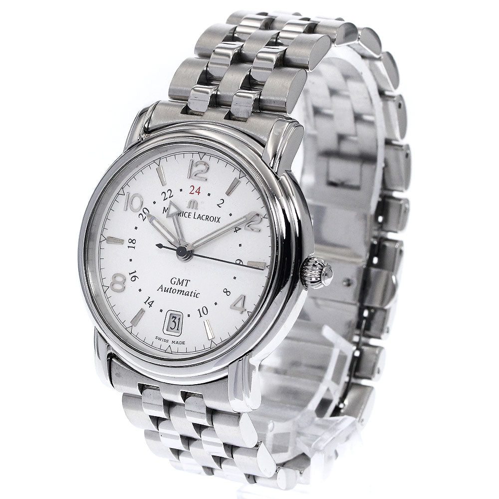 MAURICE LACROIX Pontos PT6037 GMT date white Dial Automatic Men's Watch_896863