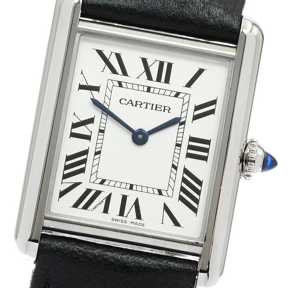 CARTIER tank mast LM WSTA0041 Silver Dial Quartz Men's Watch_896868