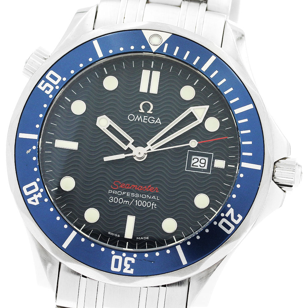 OMEGA Seamaster300 Professional 2221.80 Date Navy Dial Quartz Men's Watch_896871