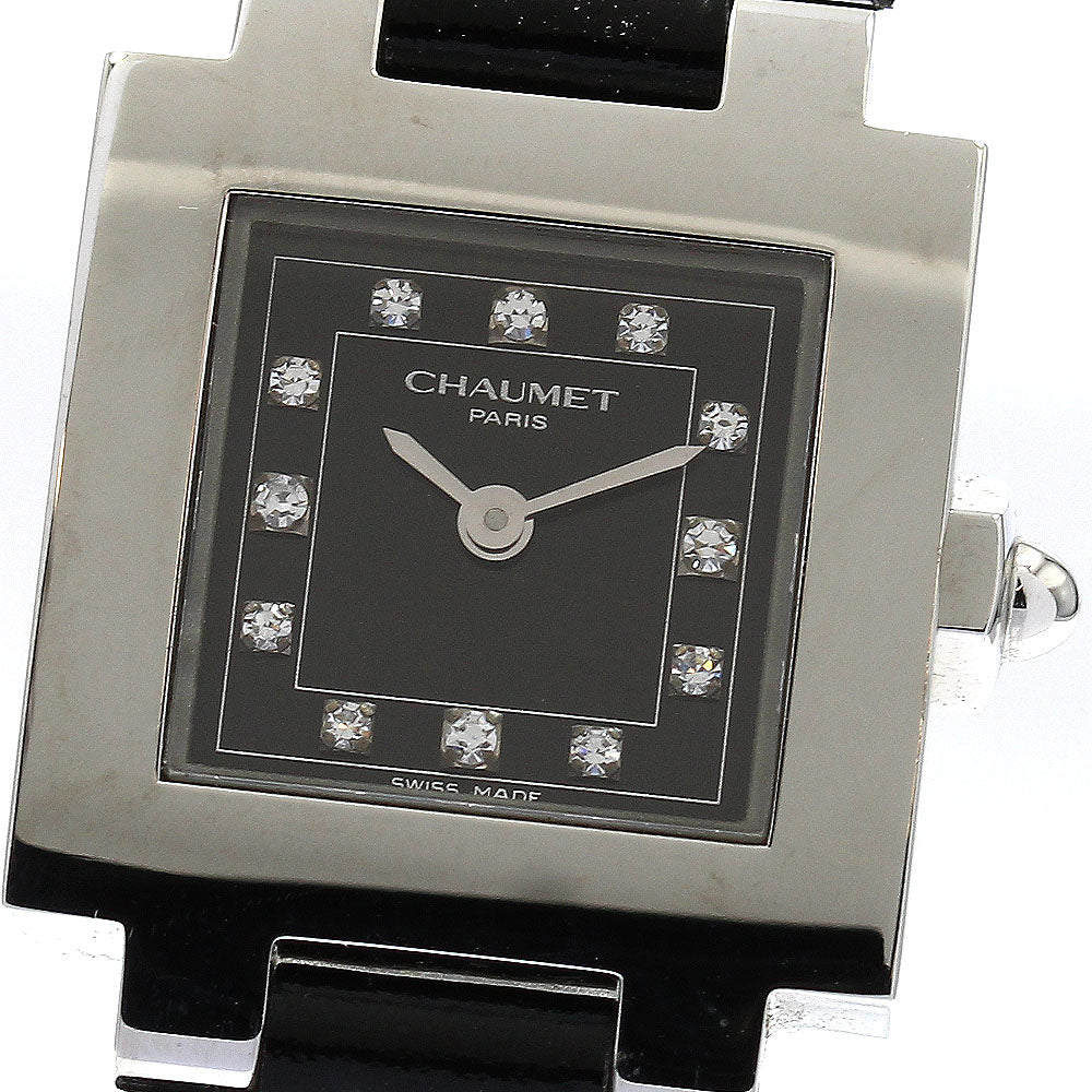 Chaumet Stilldu Chaumet 12P diamond black Dial Quartz Ladies Watch_896872