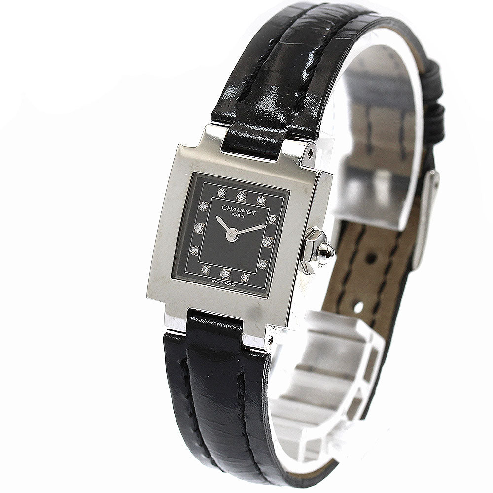 Chaumet Stilldu Chaumet 12P diamond black Dial Quartz Ladies Watch_896872
