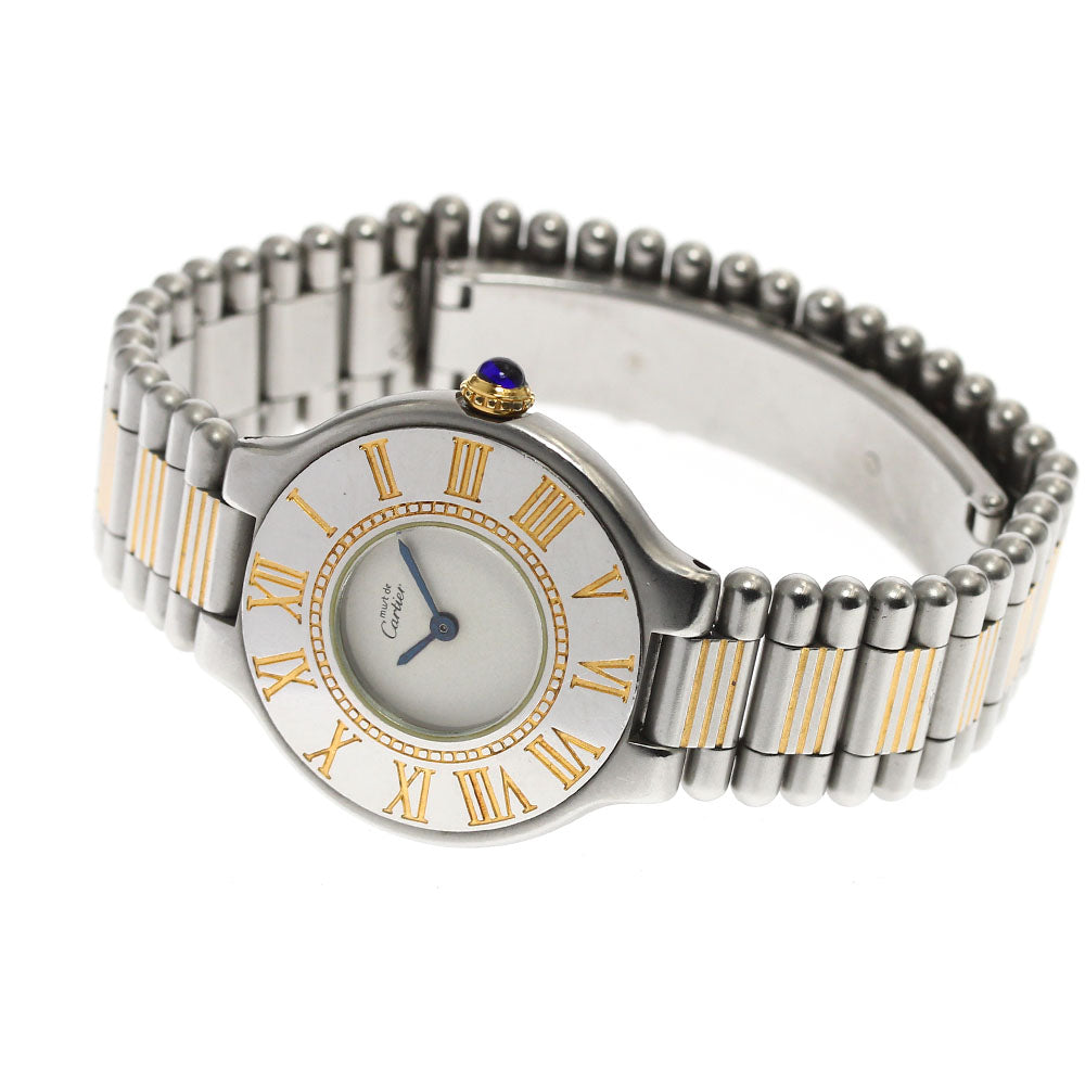 CARTIER Must21 84090171 Silver Dial Quartz Ladies Watch_896889