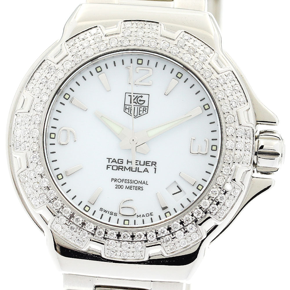 TAG HEUER Formula 1 WAC1215 date diamond bezel Quartz Ladies Watch_896891