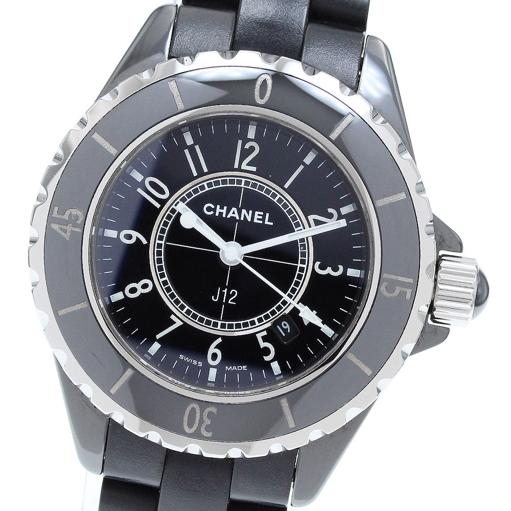 CHANEL J12 H0681 Black ceramic date black Dial Quartz Ladies Watch_896893