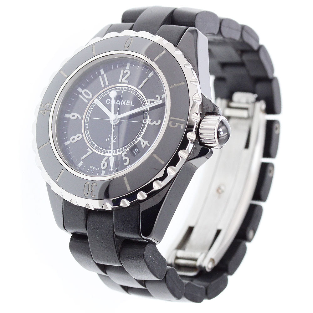 CHANEL J12 H0681 Black ceramic date black Dial Quartz Ladies Watch_896893