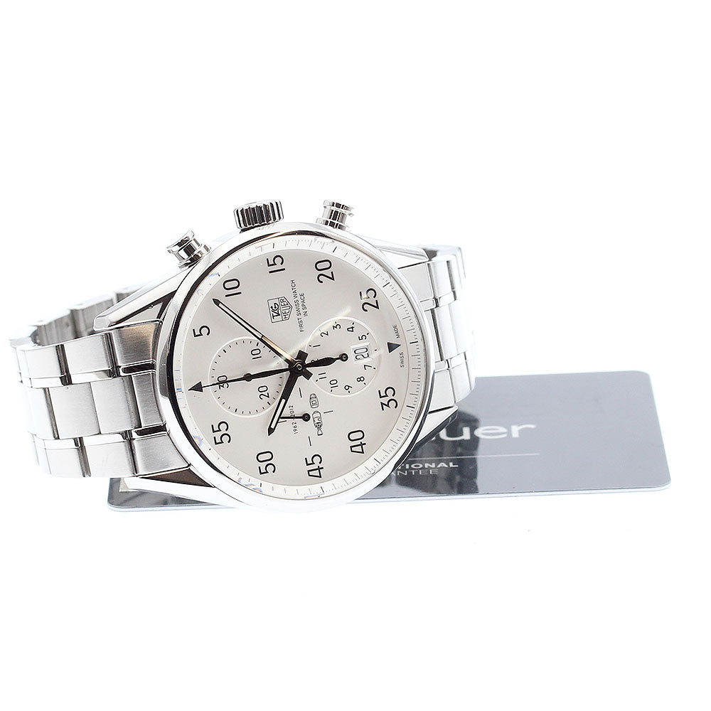 TAG HEUER SpaceX CAR2015-0 chronograph Silver Dial Automatic Men's Watch_896900