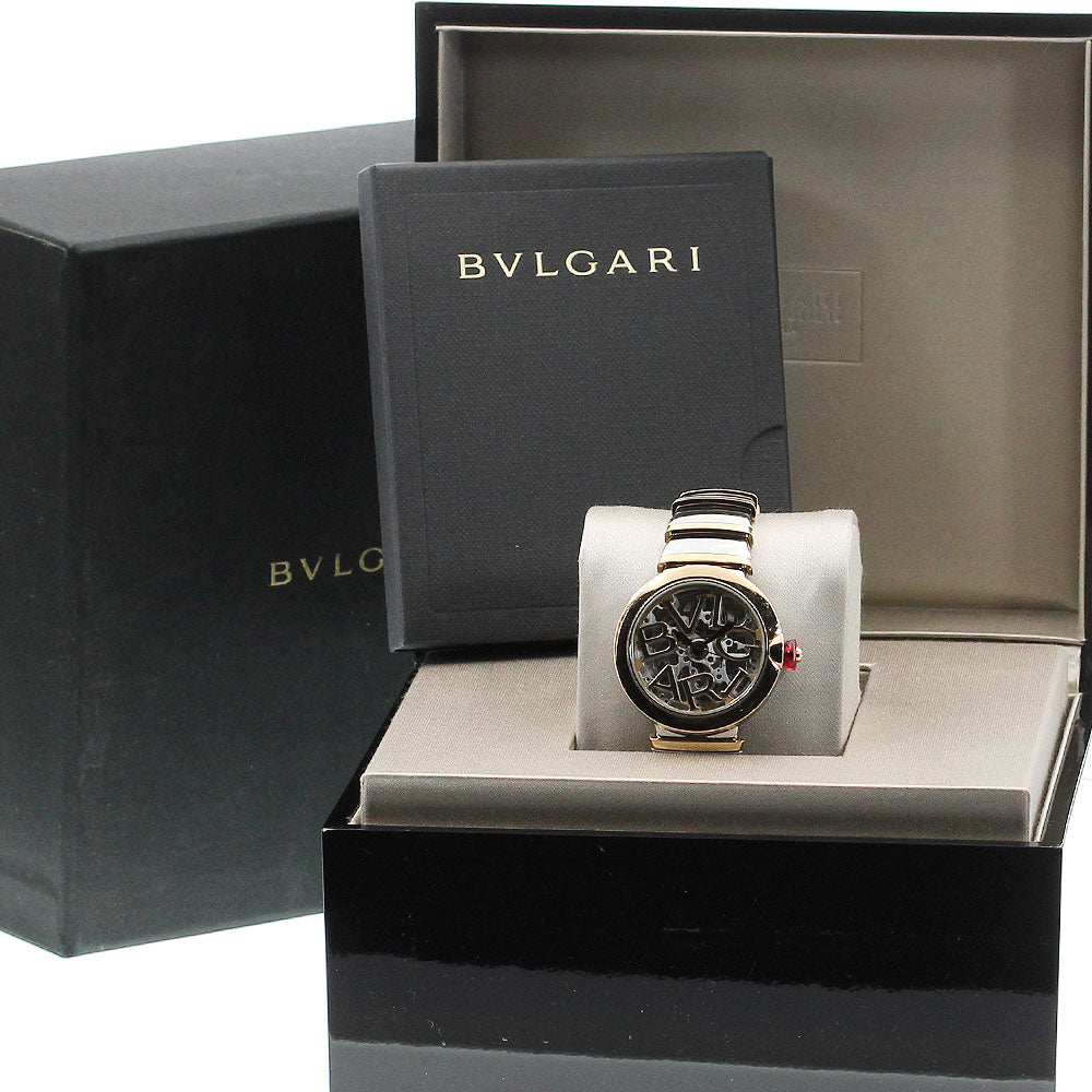 BVLGARI Le chair LUP33SG K18PGBezel skeleton Dial Automatic Ladies Watch_896913