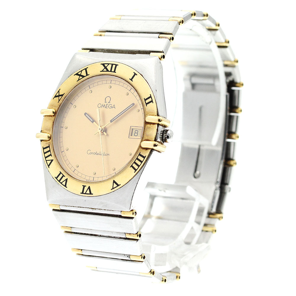 OMEGA Constellation harf bar gold Dial Quartz Men's Watch_896951