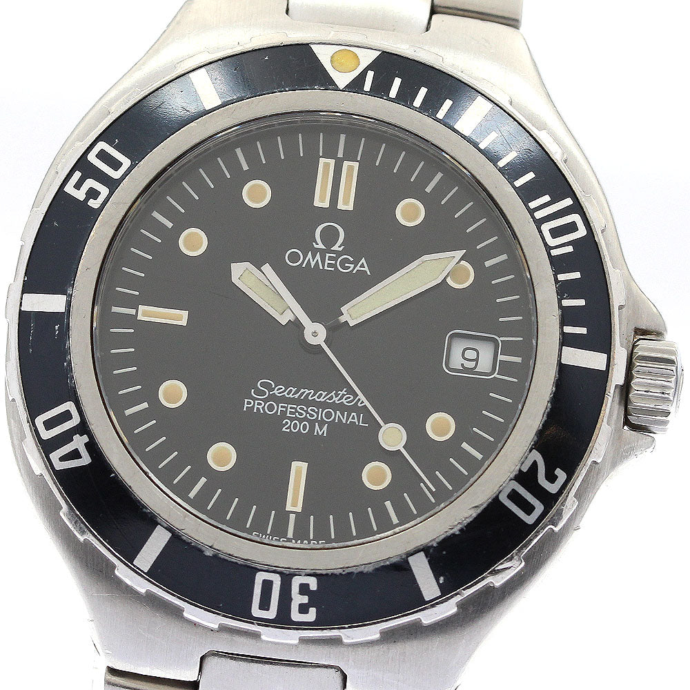 OMEGA Seamaster200 Date Black Dial Quartz Men's Watch_896956