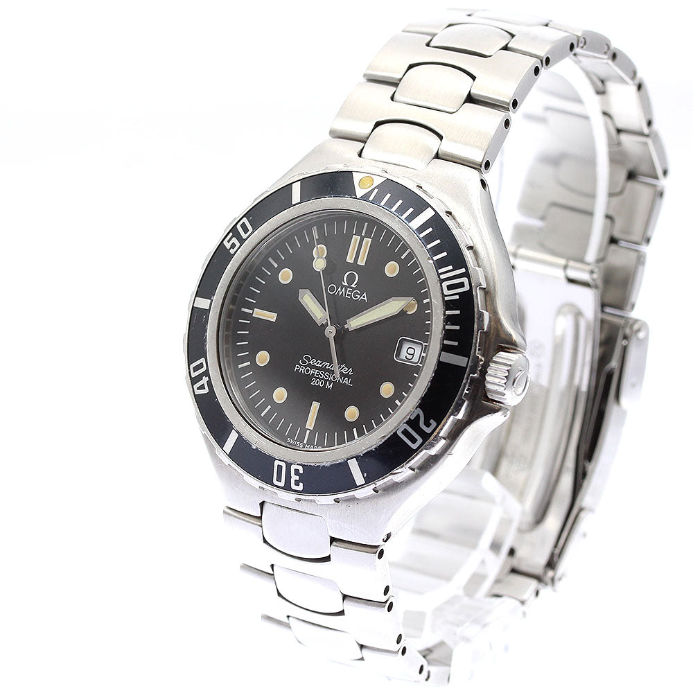 OMEGA Seamaster200 Date Black Dial Quartz Men's Watch_896956