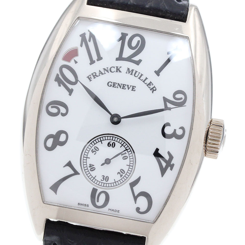 FRANCK MULLER Tonneau Curvex Seven Days Power Reserve 7885BS6PREMA K18WG white Dial Hand Winding Men's Watch_896964