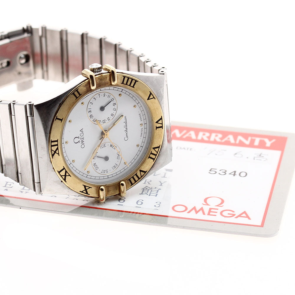 OMEGA Constellation 1420.20 Day date white Dial Quartz Men's Watch_896973