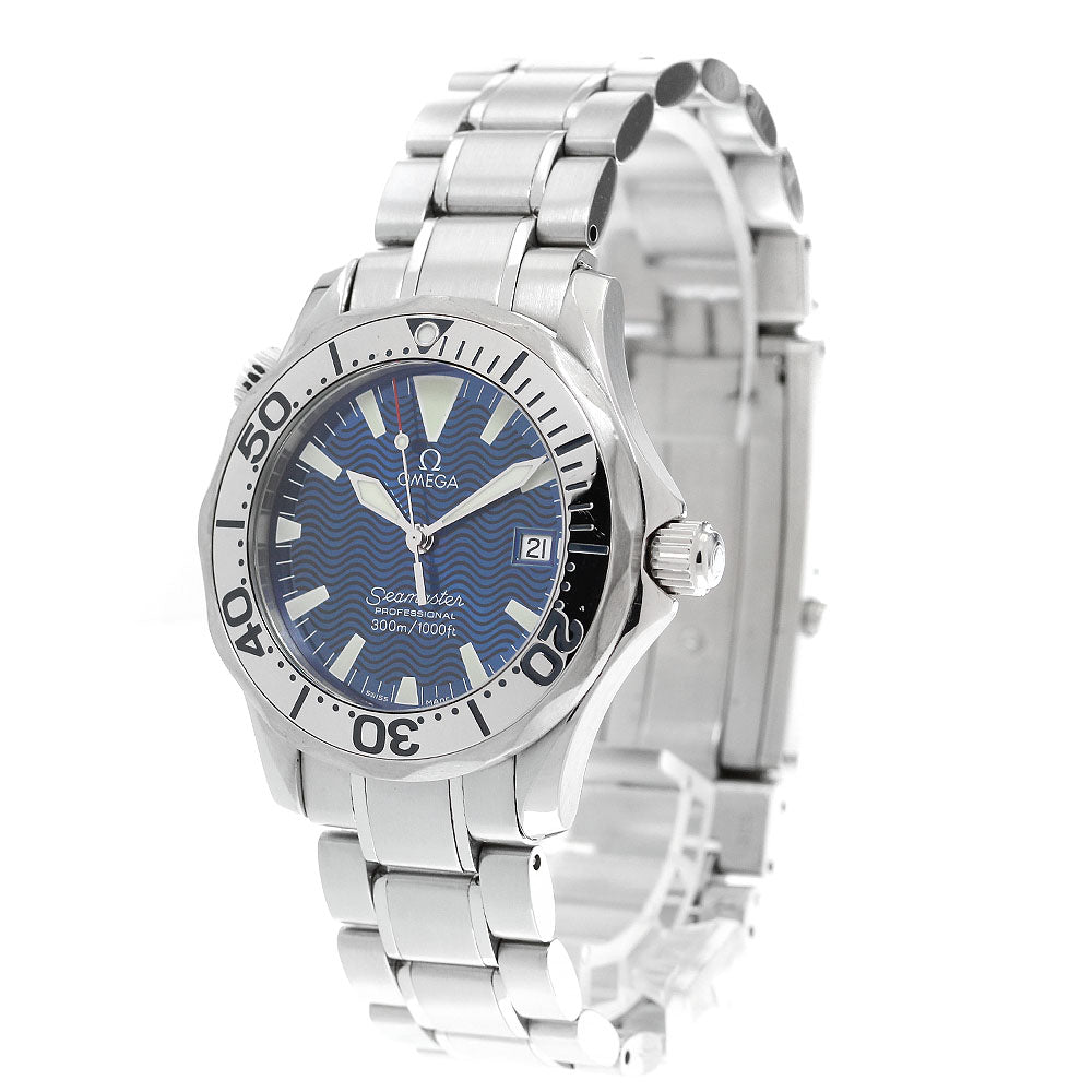OMEGA Seamaster300 2263.80 Date blue Dial Quartz Boy's Watch_896975