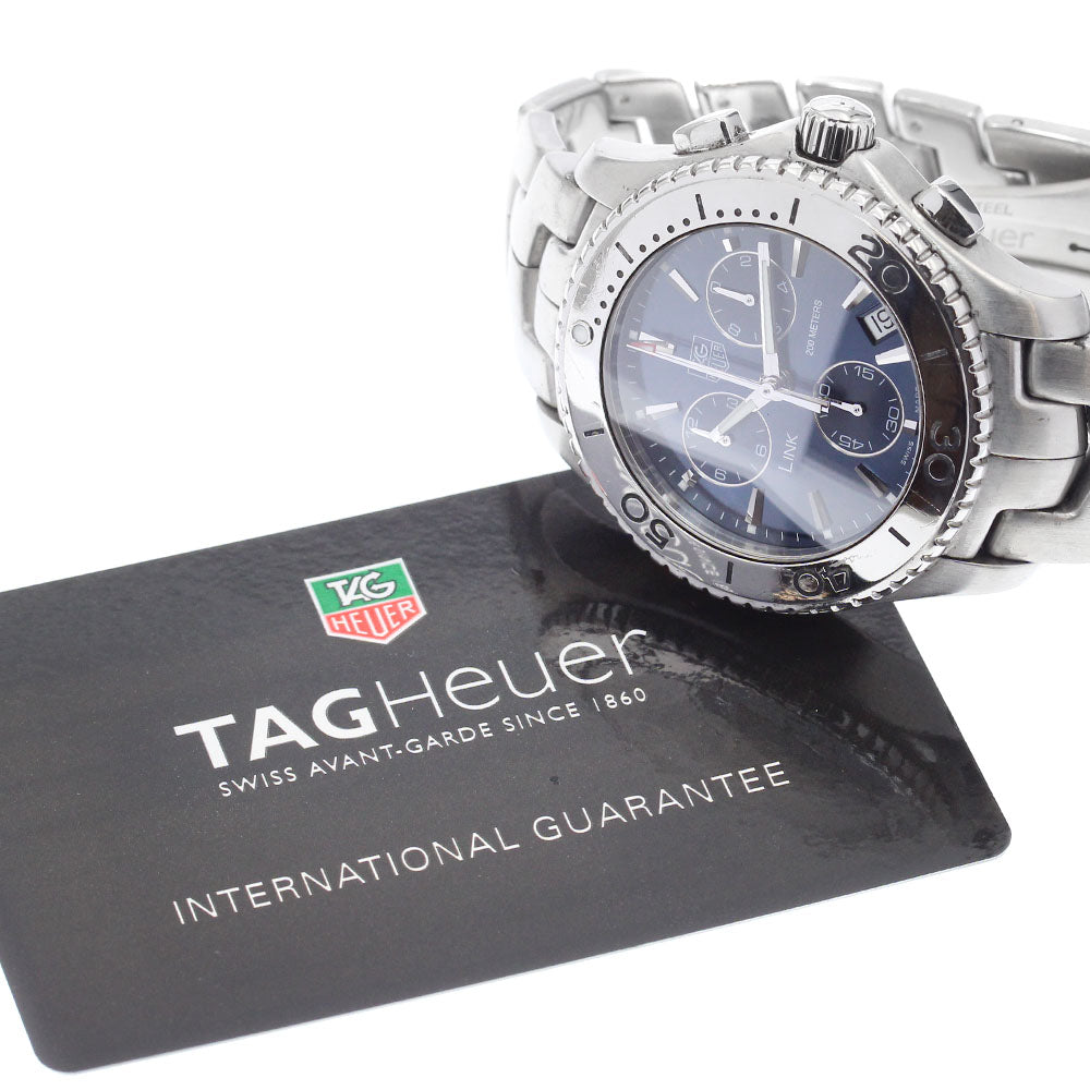 TAG HEUER Link CJ1112 Date Chronograph Navy Dial Quartz Men's Watch_896982
