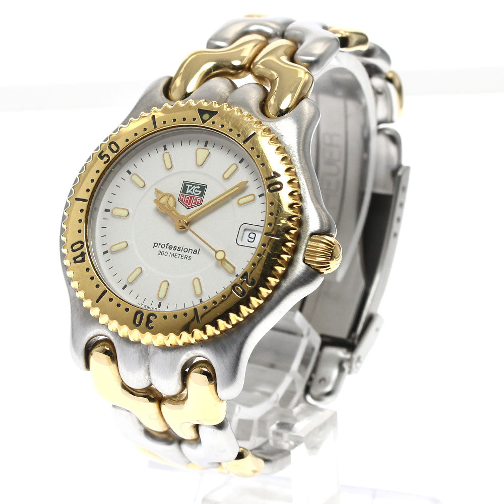 TAG HEUER S/el WG1122-K0 Date white Dial Quartz Men's Watch_896997