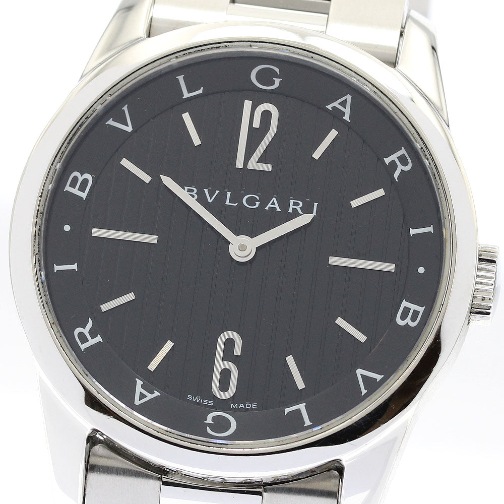 BVLGARI Solo tempo ST37S black Dial Quartz Men's Watch_897006