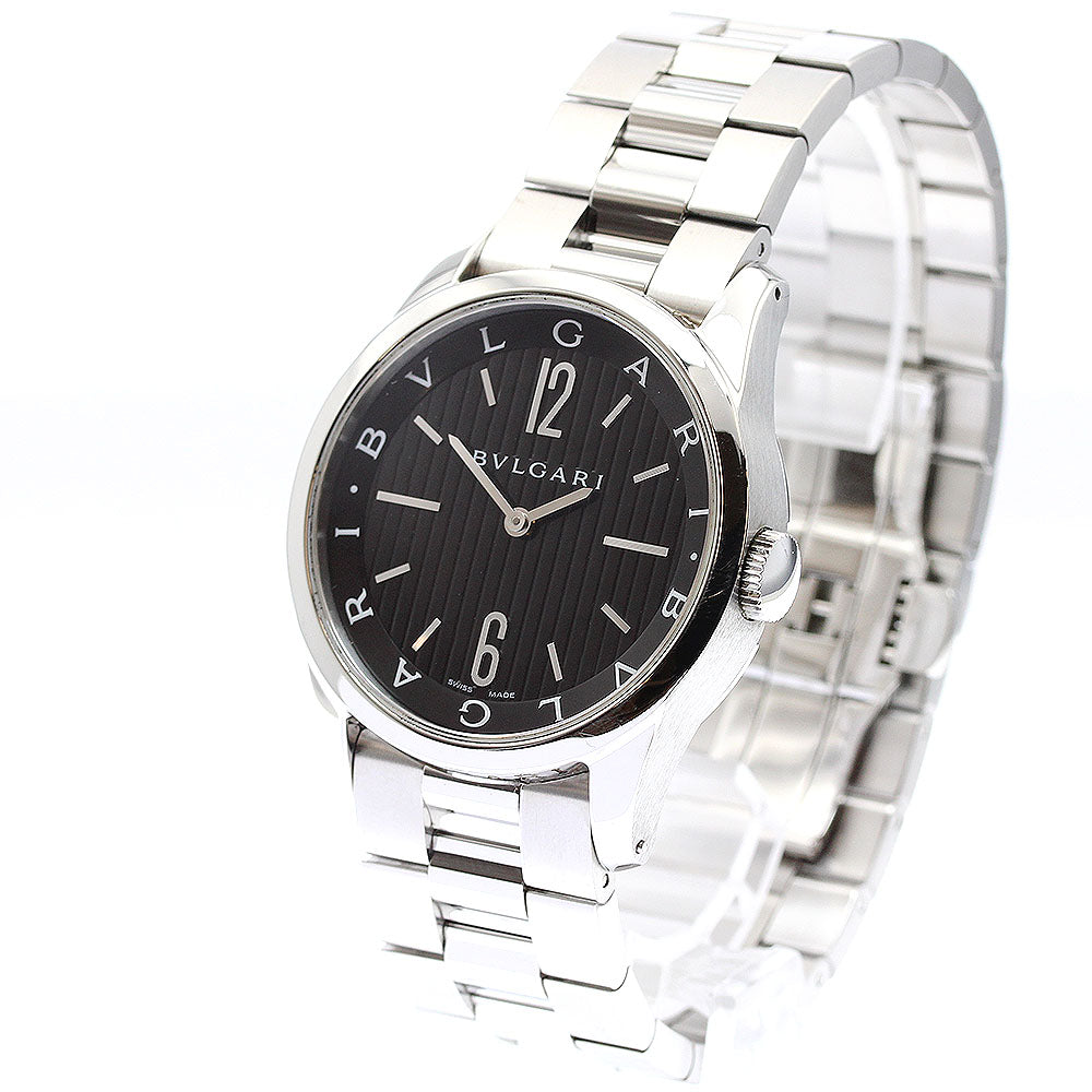 BVLGARI Solo tempo ST37S black Dial Quartz Men's Watch_897006