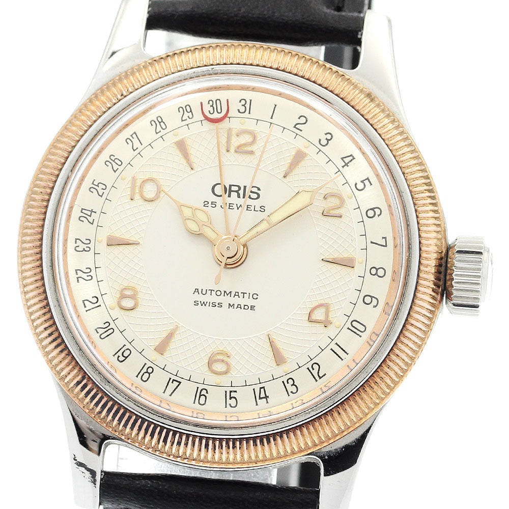 ORIS Pointer date 7463B Big crown Silver Dial Automatic Men's Watch_897012