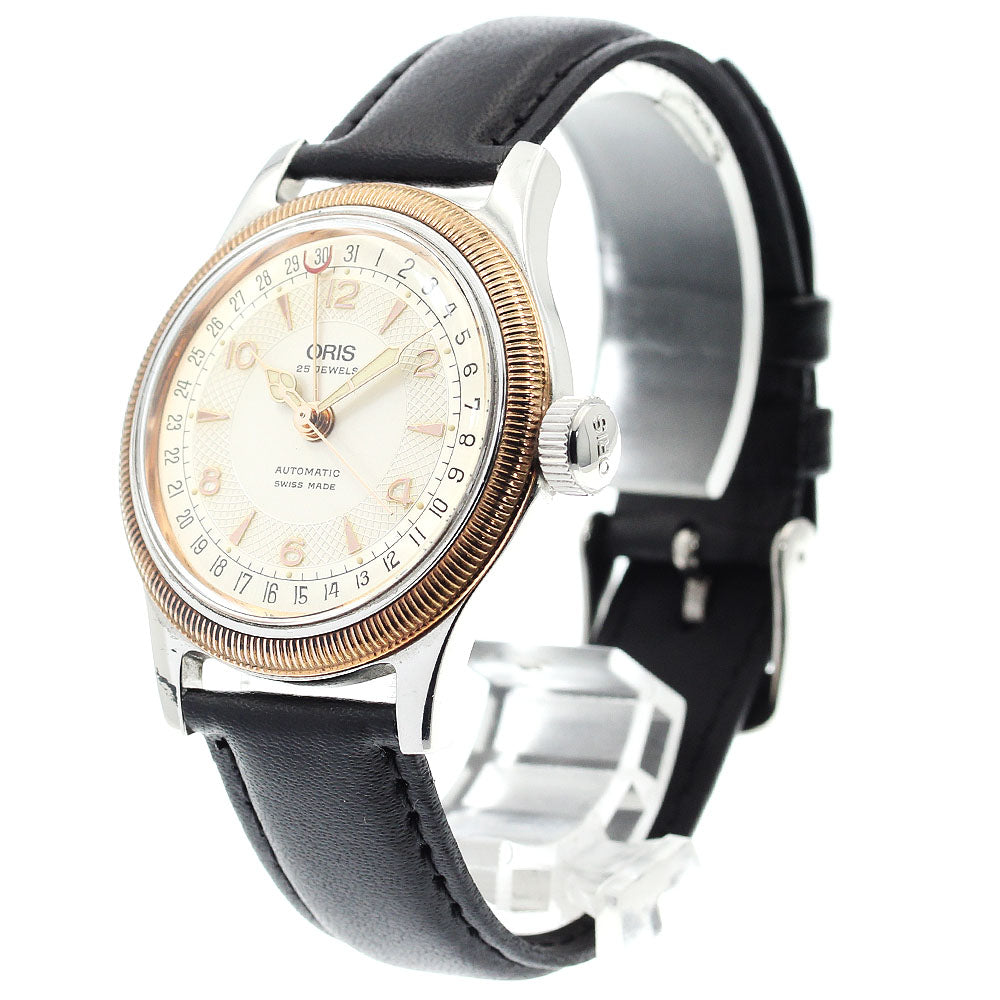 ORIS Pointer date 7463B Big crown Silver Dial Automatic Men's Watch_897012
