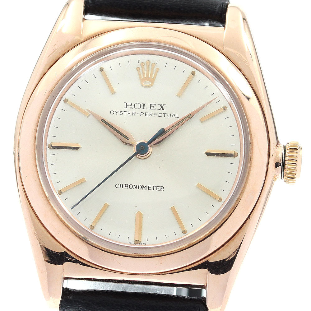ROLEX Oyster perpetual 3696 Silver Dial Automatic Men's Watch_897017