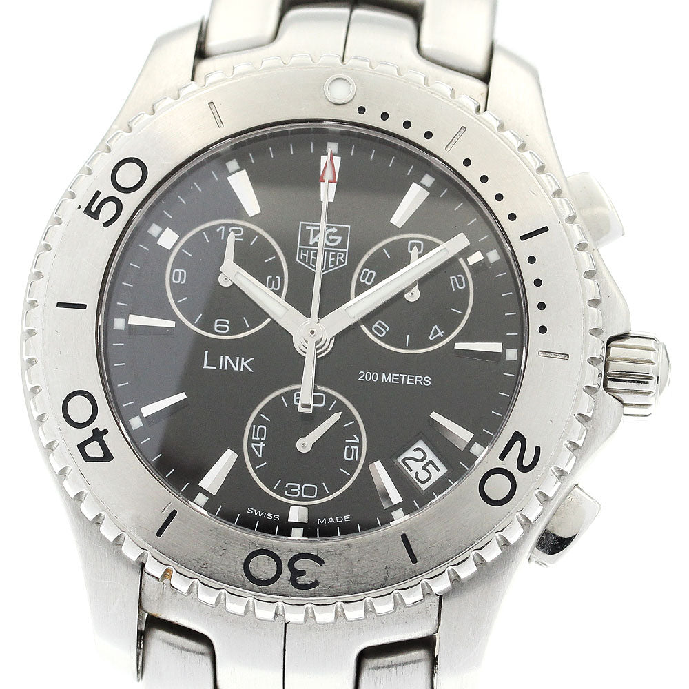 TAG HEUER Link CJ1110 Chronograph black Dial Quartz Men's Watch_897048