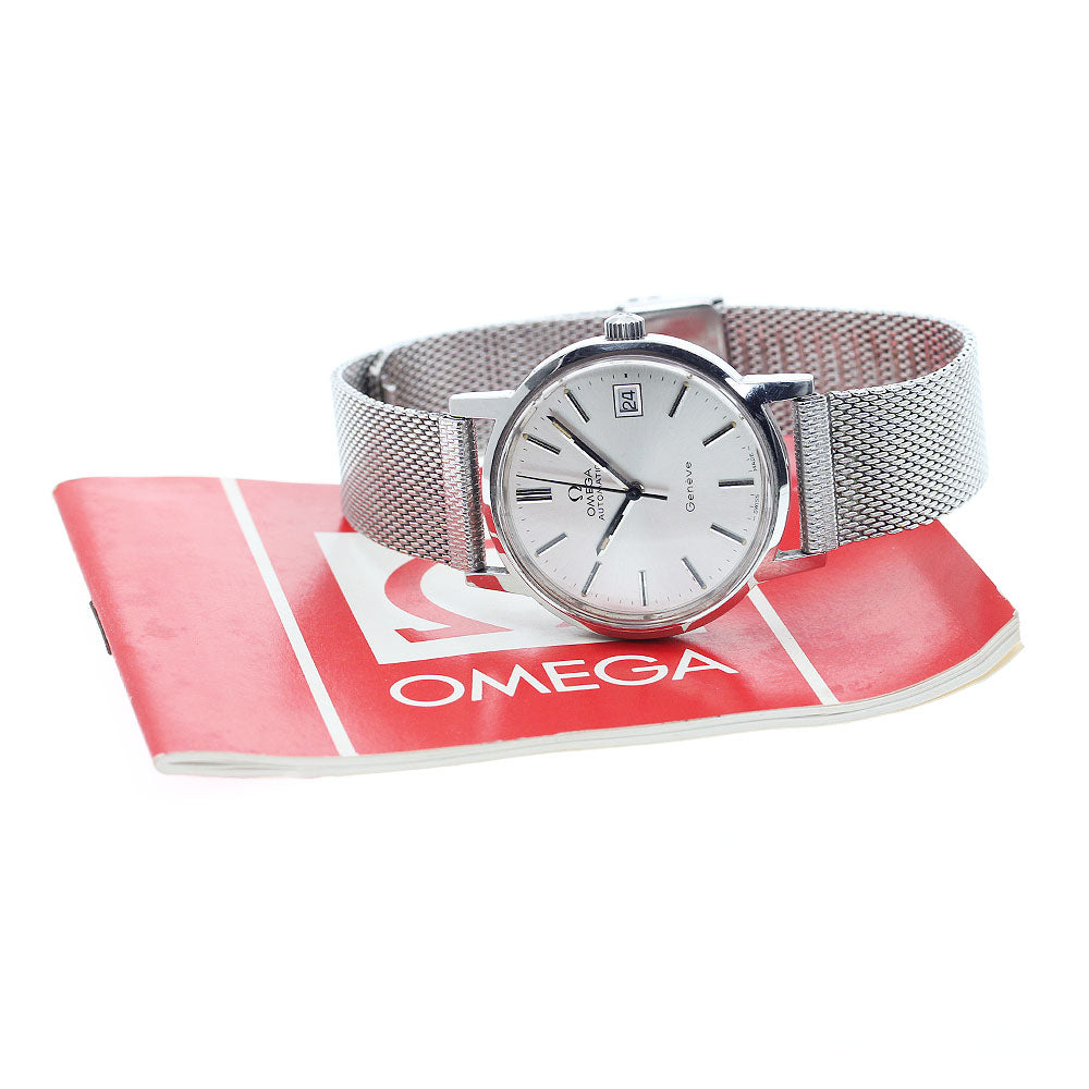 OMEGA Geneve 166.0163 Date Cal.1012 Silver Dial Automatic Men's Watch_897054