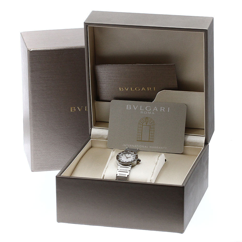 BVLGARI BVLGARIBVLGARI BB23S/103095 12P diamond White shell Dial Quartz Ladies Watch_897075