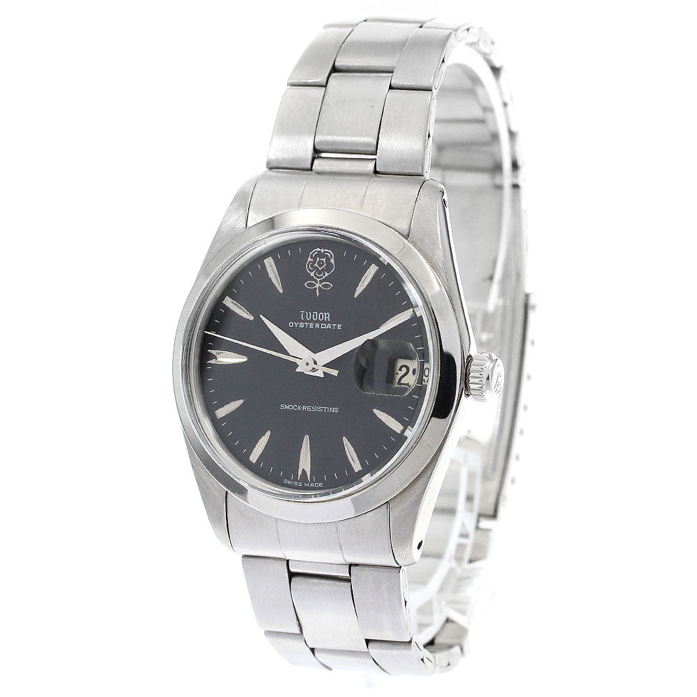 TUDOR Oyster Date 7992/0 Decabara black Dial Hand Winding Men's Watch_897096