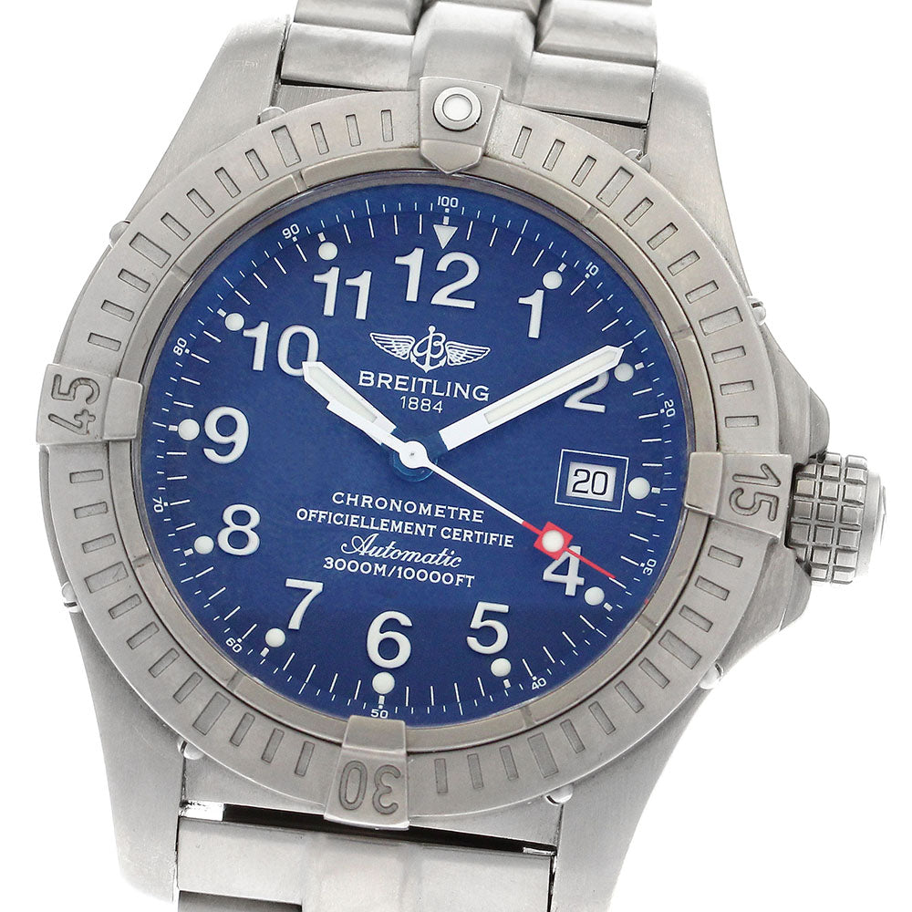 BREITLING Avenger Seawolf E17370 Date Navy Dial Automatic Men's Watch_897100