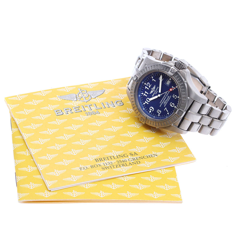 BREITLING Avenger Seawolf E17370 Date Navy Dial Automatic Men's Watch_897100