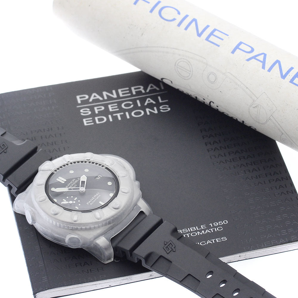 PANERAI Luminor Submersible 1950 2500m Titanio PAM00364 black Dial Automatic Men's Watch_897138
